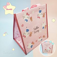 Hello Kitty 便當袋 手提袋 野餐袋 方形不織布 (米棕 摸嘴) 歷史價格詳細信息