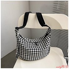 千鳥格帆布錢包女短款2022新款日韓簡約ins小眾復古時尚折疊皮夾~特價 歷史價格詳細信息