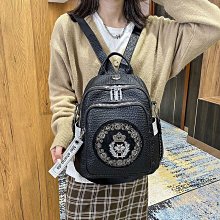 軟皮PU後背包包 逛街女包 新款簡約時尚大容量女士背包 學生書包 時尚女士雙肩後背包 大女斜背包-李李 韓國女裝 歷史價格詳細信息