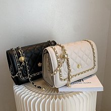 【包滿意】時尚百搭雲朵包 經典菱格鏈條包 質感軟皮大容量女包 氣質通勤斜背包 休閒出行斜跨包【滿299元出貨唷~】 歷史價格詳細信息