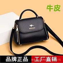 袋鼠真皮包包枕頭包女夏2023新款潮時尚大容量單肩包寬肩帶斜挎包 歷史價格詳細信息