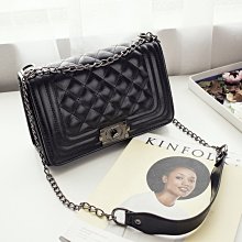 千貝祺 牛仔藍盒子包包女2024年新款爆款高級感百搭單肩斜挎小包鏈條包 菱格包 斜背包 斜背包 小香風包包-予你優選 歷史價格詳細信息