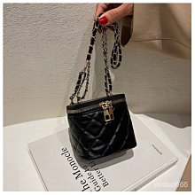 韓版菱格包 鏈條包 韓版單肩包 雙鏈條斜挎包 網紅明星同款 尼龍包 手提包 小香風 百搭 休閒包 女  高級感-時尚箱包 歷史價格詳細信息