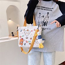 甜甜??韓系帆布包 包包女2024新款潮可愛少女學生斜挎包百搭ins韓版文藝單肩帆布包-惠誠小屋 歷史價格詳細信息