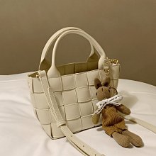 新款羊皮手工編織包復古通勤小眾水桶包韓系高級感真皮單肩手提包 歷史價格詳細信息