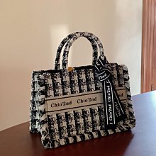 高級感格紋託特包包女2023新款小眾帆布辣妹中古包通勤百搭單肩包 歷史價格詳細信息