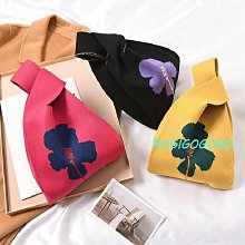 ROGI 撞色半拼菱格長方型針織手提包/手機包/萬用包-1214預購 歷史價格詳細信息