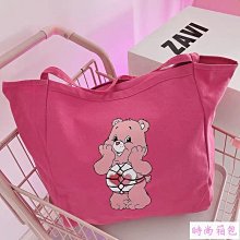 現貨????Care Bears 彩虹熊 彩虹小熊 愛心熊 帆布大容量 毛絨造型包 肩背包 手提袋 補習carebears-滿599免運 歷史價格詳細信息