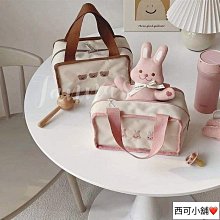 媽媽包 媽咪包 韓國ins刺繡小熊媽咪包2022新款母嬰包外出輕便手提便當包媽媽包��新款ins小熊刺繡保溫媽咪包 歷史價格詳細信息