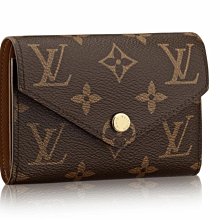 LOUIS VUITTON Victorine系列 Monogram原花三折暗釦短夾 玫粉 LV M62360 歷史價格詳細信息
