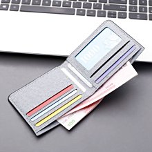 男士短款錢包超薄學生帆布日韓橫款小錢夾簡約豎款青年個性軟皮夾~特價 歷史價格詳細信息