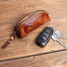 真皮錢包女復古手工擦色頭層牛皮短款皮夾小錢夾卡包零錢包男清倉 歷史價格詳細信息