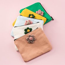 包包 零錢包 卡包小花朵零錢包鑰匙扣掛件可愛卡通硬幣包迷你大容量耳機包收納包 歷史價格詳細信息