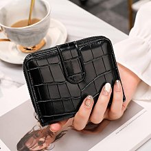 錢包卡套女青年PU橫款全新純色繡線可攜式學生翻蓋磁扣可愛百搭小包 歷史價格詳細信息