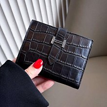 H扣超薄真皮短款兩折錢包女百搭2023新款斜挎零錢包二合一小錢夾 歷史價格詳細信息