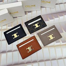 YOYO精選~CELINE賽琳 凱旋門新品TRIOMPHE光滑真皮小牛皮配帆布布料女錢包手 歷史價格詳細信息
