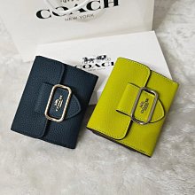 【COACH】MORGAN金字方形LOGO鉚釘PVC拼接皮革短夾(黑x咖啡) 歷史價格詳細信息