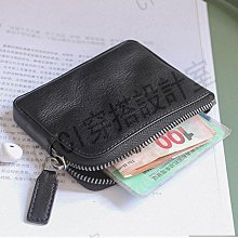 韓國真皮牛皮多口袋拉鍊款側背包/斜背包～黑色 歷史價格詳細信息