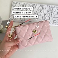 菱形格山茶花裝飾鏈條牛皮包 DEAR.M #95947256 ????????韓國連線 歷史價格詳細信息