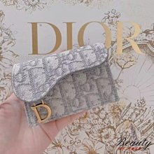 二手精品 DIOR OBLIQUE SADDLE WALLET 老花 提花布 三折款 短夾 現貨正品 歷史價格詳細信息