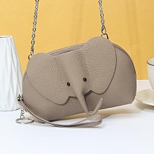 零錢包 創意大象時尚真皮錢包 女士長款手抓包小眾設計ins軟皮手拿包 歷史價格詳細信息