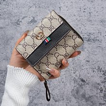 卡包零錢包一體女短款ins簡約森系超薄學生韓版復古拉鏈折疊錢夾~特價 歷史價格詳細信息