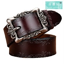 【喜番屋】真皮牛皮帶寬2.5CM編織圓針扣女士腰帶【LL48】 歷史價格詳細信息