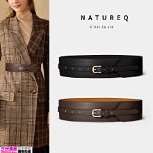 腰封 腰帶 真皮腰封女士寬腰帶裝飾西裝配連衣裙子收腰時尚百搭ins風潮黑色 百搭腰帶-寶島百貨 歷史價格詳細信息