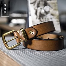 『皮皮創』原創設計手作真皮腰帶。重工重度做舊爆裂紋皺褶工藝頭層牛皮皮帶個性不羈粗礦原生態小眾阿美咔嘰潮男牛皮純銅針扣真皮 歷史價格詳細信息