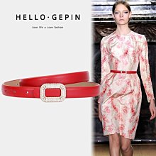 皮帶女士真皮配牛仔褲子高級感頭層牛皮法式復古黑色腰帶裝飾褲帶大衣腰帶-促銷 歷史價格詳細信息