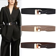 大衣寬腰帶女松緊腰封真皮裝飾毛衣配連衣裙子收腰高級感百搭西裝大衣腰帶-促銷 歷史價格詳細信息