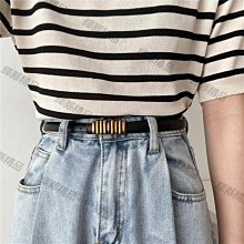 現貨 皮帶女士真皮細腰帶女夏百搭西裝裝飾配洋裝襯衫收腰鏈褲帶黑色-簡約 歷史價格詳細信息