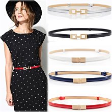 下殺 腰帶女細裝飾洋裝簡約時尚百搭配裙子毛衣韓版小皮帶女韓國細潮 歷史價格詳細信息