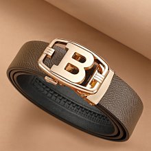 現貨 皮帶 腰帶 男真皮新款自動扣雙G字母商務休閒褲腰帶 牛皮年輕人潮流百搭皮帶-簡約 歷史價格詳細信息