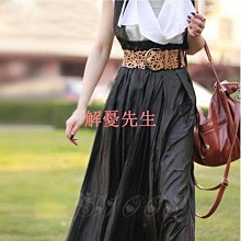 【解憂先生】寬腰帶女裝飾大衣時尚百搭ins配連衣裙子收腰西裝真皮黑色束腰封 歷史價格詳細信息