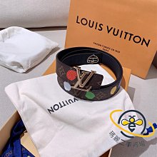 LV 路易威登 INITIALES黑灰老花 4CM 男生皮帶 腰帶 M0157 歷史價格詳細信息