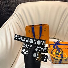 LV 路易威登 INITIALES黑灰老花 4CM 男生皮帶 腰帶 M0157 歷史價格詳細信息