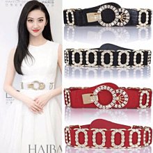 腰帶 皮革 腰封-水鑽彈性百搭寬版女配件2款73vh32☆奧莉芙☆ 歷史價格詳細信息