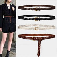 腰帶女配西裝真皮時尚百搭頭層牛皮細皮帶裝飾連衣裙子襯衫免打孔大衣腰帶-促銷 歷史價格詳細信息