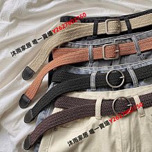 帆布皮帶男士年輕人潮流休閑褲帶女士學生軍訓編織腰帶男2023新款-沐雨家居 歷史價格詳細信息