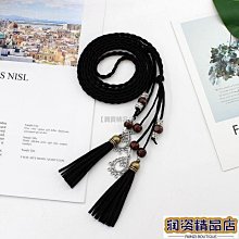 女士民族風編織打結寬腰帶 波西米亞風裝飾連衣裙大衣百搭腰封女 歷史價格詳細信息