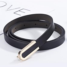 皮帶女士時尚牛皮腰帶 平滑扣自由調節褲袋 百搭細皮帶腰帶女批發 歷史價格詳細信息