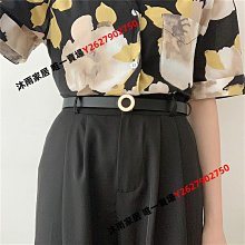 皮帶女真皮配牛仔褲帶復古潮流2023新款黑色百搭頭層純牛皮細腰帶 歷史價格詳細信息
