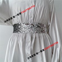 女士 松緊 腰帶 连衣裙 腰封 收腰 金屬 璉條 百搭 裝飾 酷颯 JK風  束腰 外搭 腰飾 韓妞必備 皮帶 歷史價格詳細信息