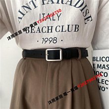 腰帶女細牛仔褲帶時尚百搭真皮ins風西褲高級感黑色皮帶2022新款大衣腰帶-促銷 歷史價格詳細信息