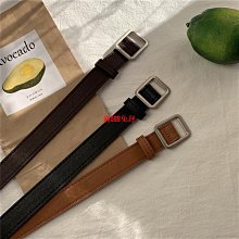 現貨皮帶｜法式削邊金環腰帶 M9365 簡約 韓系 基本款 復古腰帶 女皮帶 針扣皮帶 細腰帶 裝飾 歷史價格詳細信息