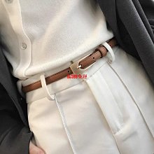 韓國復古小皮帶女時尚簡約百搭休閑配連衣裙牛仔褲大衣細款腰帶潮  L56 歷史價格詳細信息