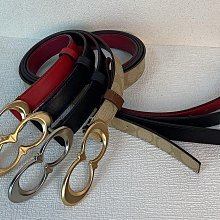 COACH 女款 金色釦頭緹花LOGO針釦式皮帶-咖啡色 歷史價格詳細信息