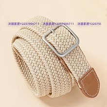 男女帆布腰帶 女男鬆緊腰帶 休閒彈力編織針扣皮帶 第2區(台灣現貨) 歷史價格詳細信息