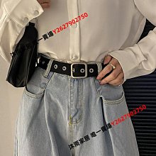 2023新款女士皮帶百搭褲帶男款牛仔褲腰帶女款復古黑色時尚女男潮-沐雨家居 歷史價格詳細信息